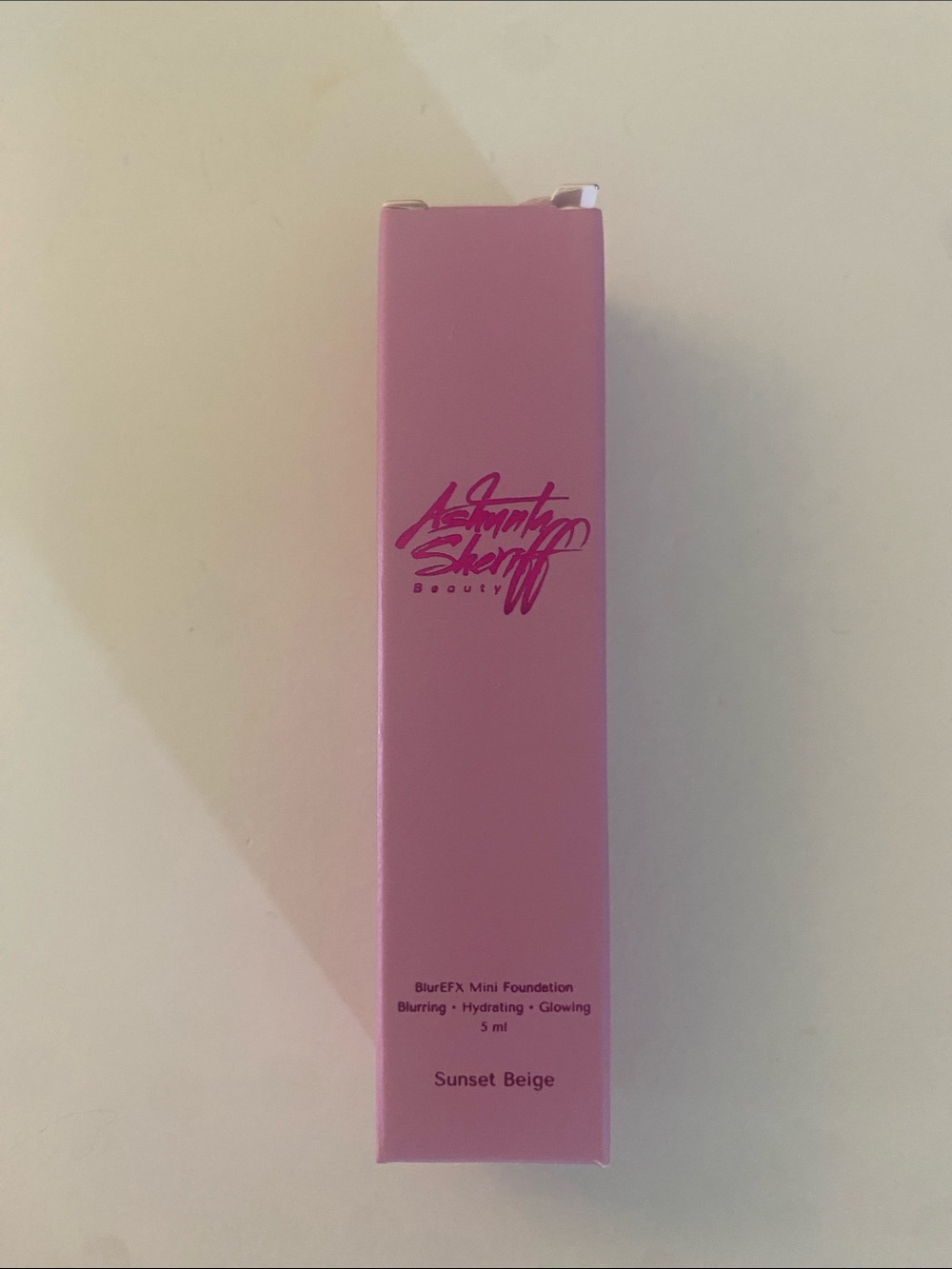 Ashunta Sheriff BlurFX Mini Foundation - Sunset Beige-Pink Packaging